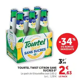 Super U TOURTEL TWIST CITRON SANS SUCRES 0° offre