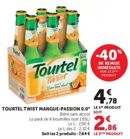 Super U TOURTEL TWIST MANGUE-PASSION 0.0° offre