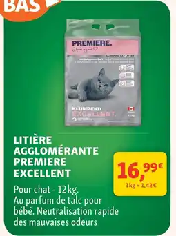 Maxi Zoo Premiere litière agglomérante excellent offre