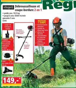 Norma Scheppach débroussailleuse et coupe-bordure 2 en 1 offre