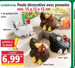 Norma Giardessa poule décorative avec poussins offre