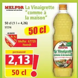 Norma Melfor la vinaigrette comme à la maison offre