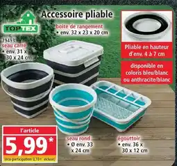 Norma Toptex seau carré offre
