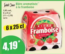 Norma Saint omer bière aromatisée à la framboise offre