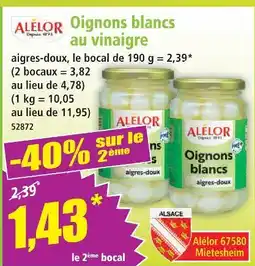 Norma Alelor oignons blancs au vinaigre offre