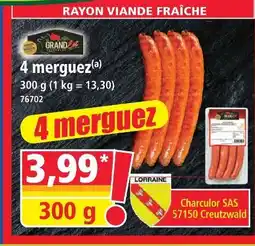 Norma Grand frais 4 merguez offre