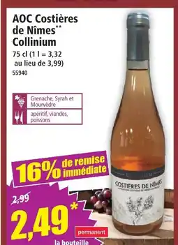 Norma Collinium aoc costières de nîmes offre