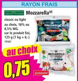 Norma Villa gusto mozzarella offre