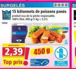 Norma Fjord 15 bâtonnets de poissons panés offre