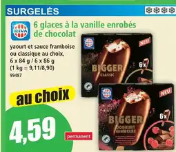Norma Riva 6 glaces à la vanille enrobés de chocolat offre