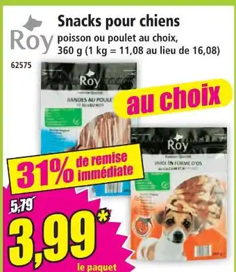 Norma Roy snacks pour chiens offre