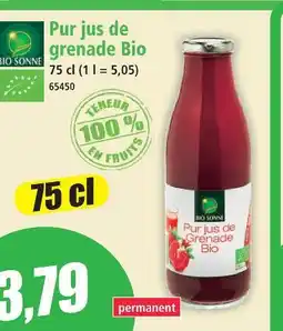 Norma Bio sonne pur jus de grenade bio offre