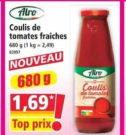 Norma Alro coulis de tomates fraîches offre