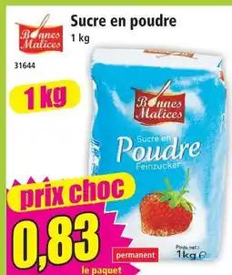 Norma Bonnes malices sucre en poudre offre