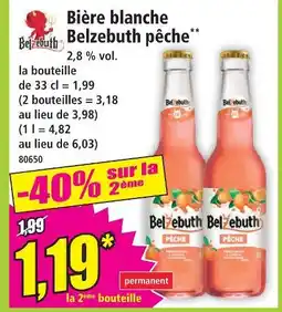 Norma Belzébuth bière blanche pêche offre