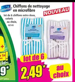 Norma Saubermax chiffons de nettoyage en microfibre offre