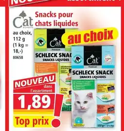 Norma Cat snacks pour chats liquides offre