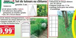 Norma Power garden set de tuteurs treillis offre