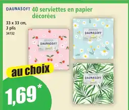 Norma Daunasoft 40 serviettes en papier décorées offre