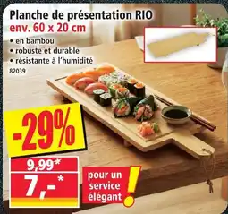 Norma Planche de présentation rio offre