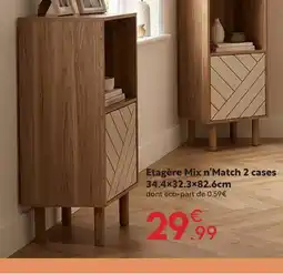 Maxi Bazar Etagère mix n’match 2 cases offre