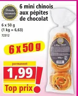 Norma 6 mini chinois aux pépites de chocolat offre