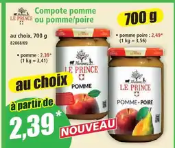 Norma Le prince compote pomme offre