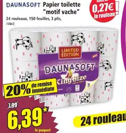 Norma Daunasoft papier toilette motif vache offre