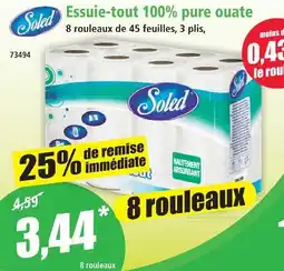 Norma Soled essuie-tout 100% pure ouate offre