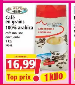 Norma St.alpine café en grains 100% arabica offre