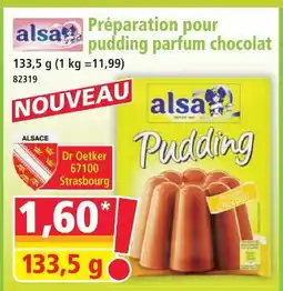 Norma Al préparation pour pudding parfum chocolat offre