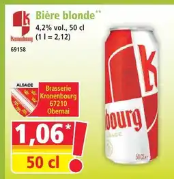 Norma Kronenbourg bière blonde offre
