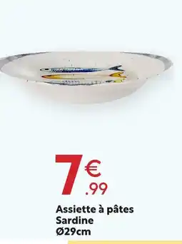 Maxi Bazar Assiette à pâtes sardine offre