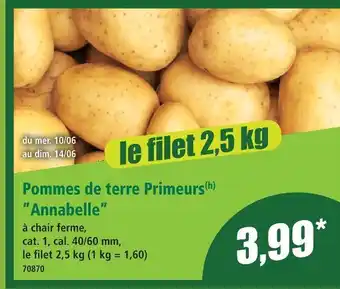 Norma Pommes de terre primeurs annabelle offre