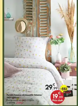 Maxi Bazar Parure housse de couette héloïse offre