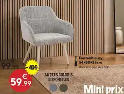 Maxi Bazar Fauteuil lucy offre