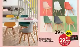 Maxi Bazar Chaise baya rose offre
