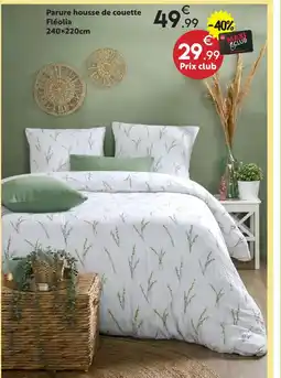 Maxi Bazar Parure housse de couette fléolia offre