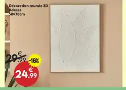 Maxi Bazar Décoration murale 3d adessa offre