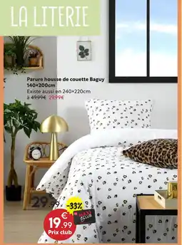 Maxi Bazar Parure housse de couette baguy offre
