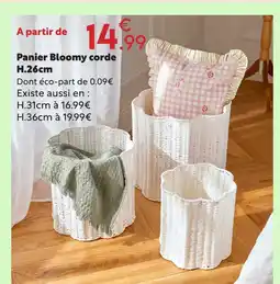 Maxi Bazar Panier bloomy corde offre