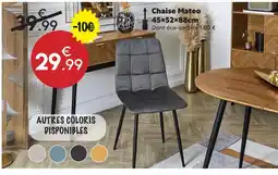 Maxi Bazar Chaise mateo offre
