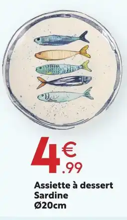 Maxi Bazar Assiette à dessert sardine offre