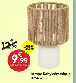 Maxi Bazar Lampe koby céramique offre