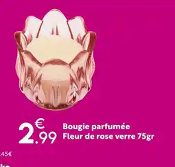 Maxi Bazar Bougie parfumée fleur de rose offre