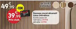 Maxi Bazar Panneau mural décoratif colva 240×60cm offre
