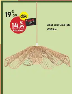 Maxi Bazar Abat-jour gino jute offre