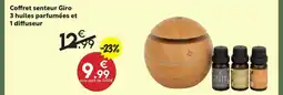 Maxi Bazar Giro coffret senteur 3 huiles parfumées et 1 diffuseur offre