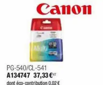 Calipage Canon Pg-540 Ou Cl-541 A134747 offre