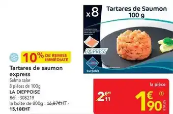 Tartares de saumon express